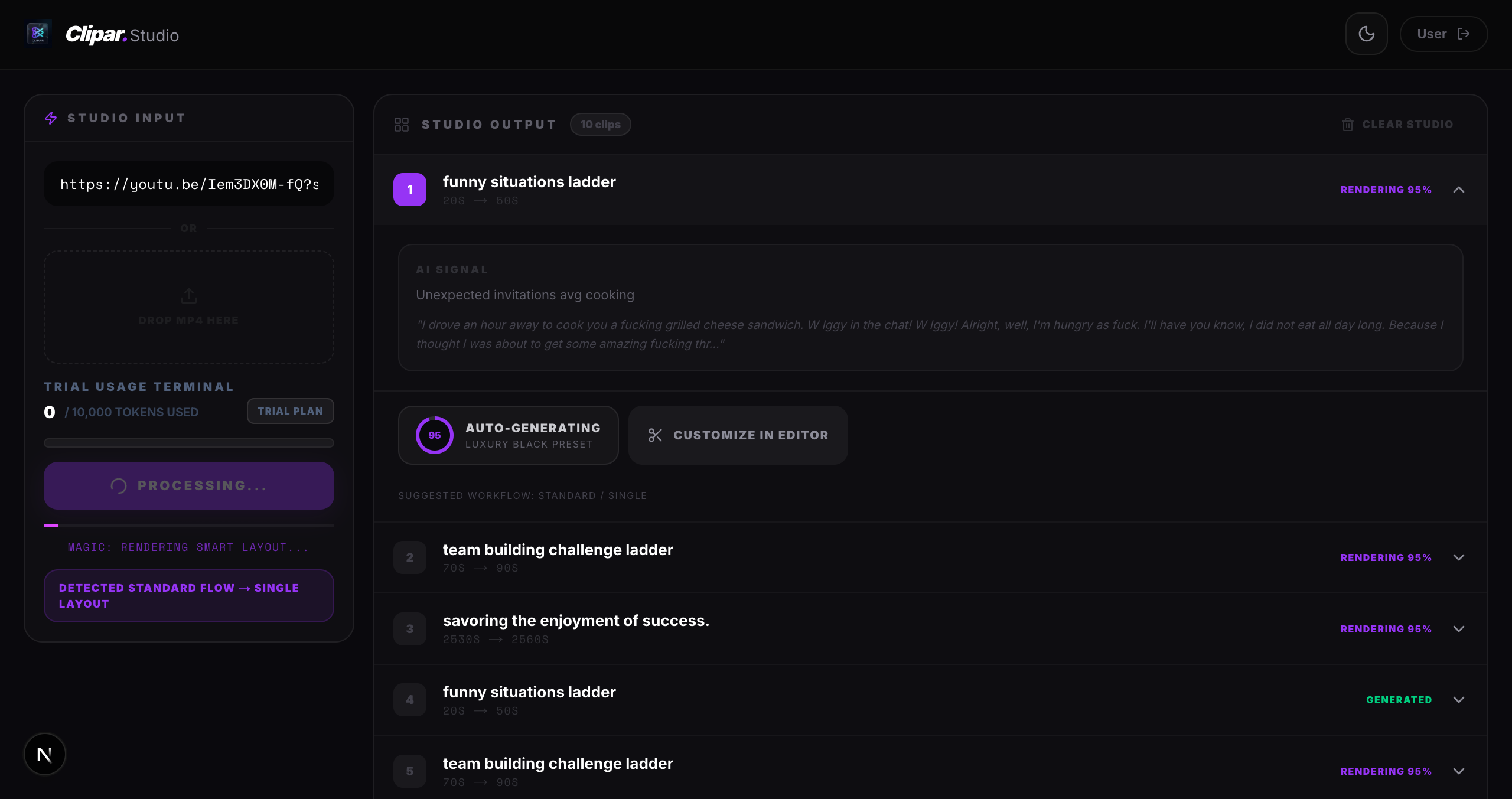 Background Render Queue